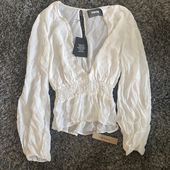 Reformation Ivory Farrow Top - Picture 3 of 5
